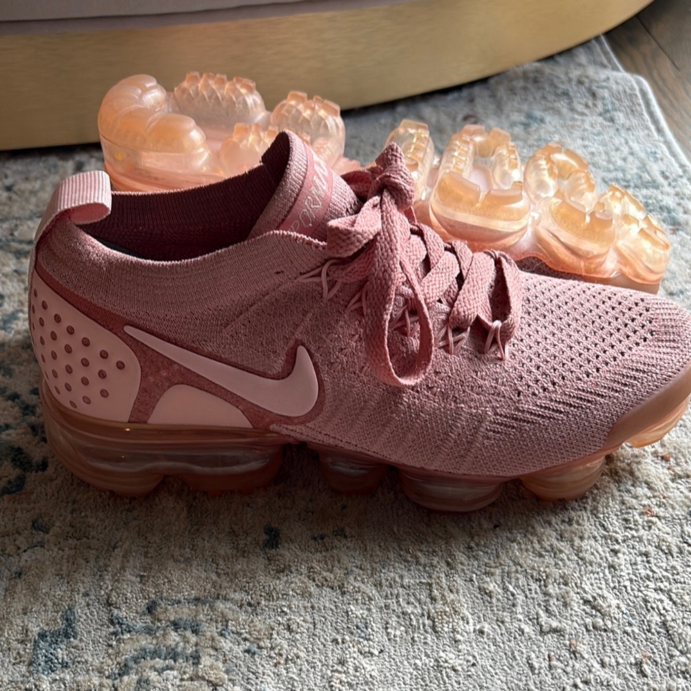 Nike Rose Pink VaporMax Flyknit Shoes